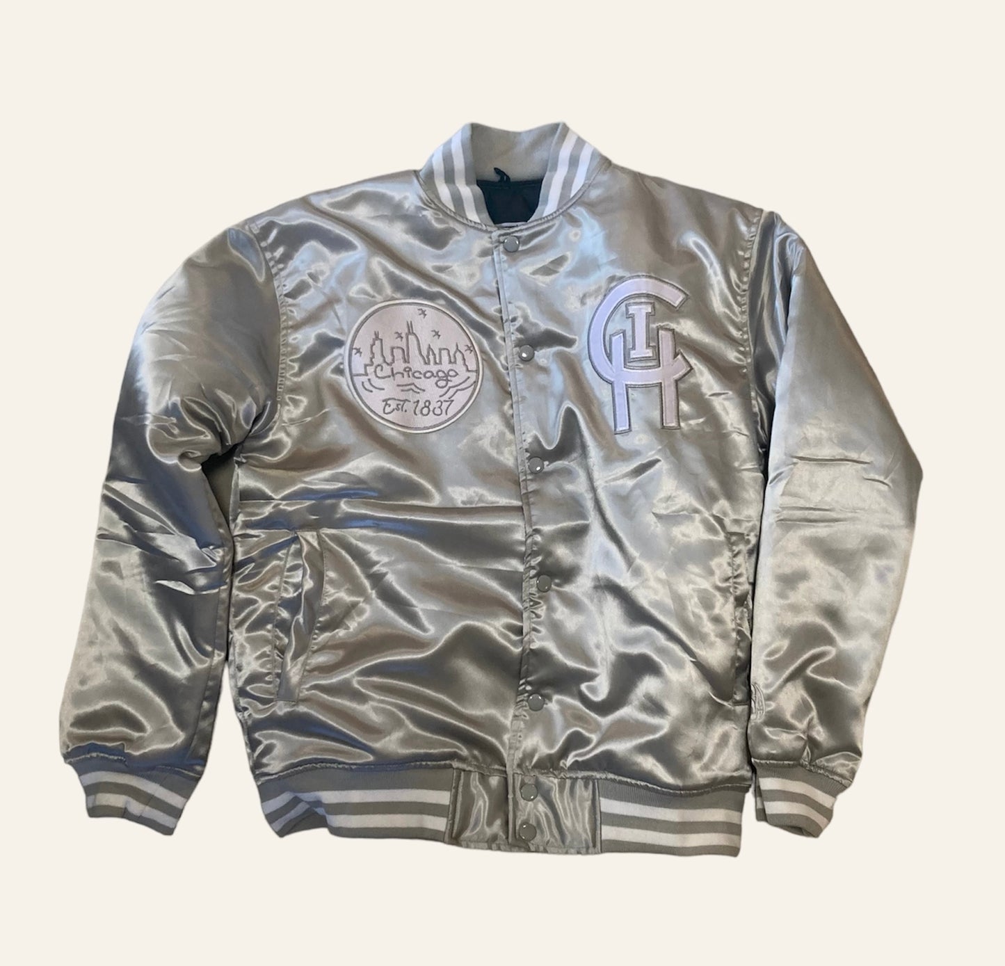 CHICAGO GRAY CHI SIGNATURE STARTER JACKET