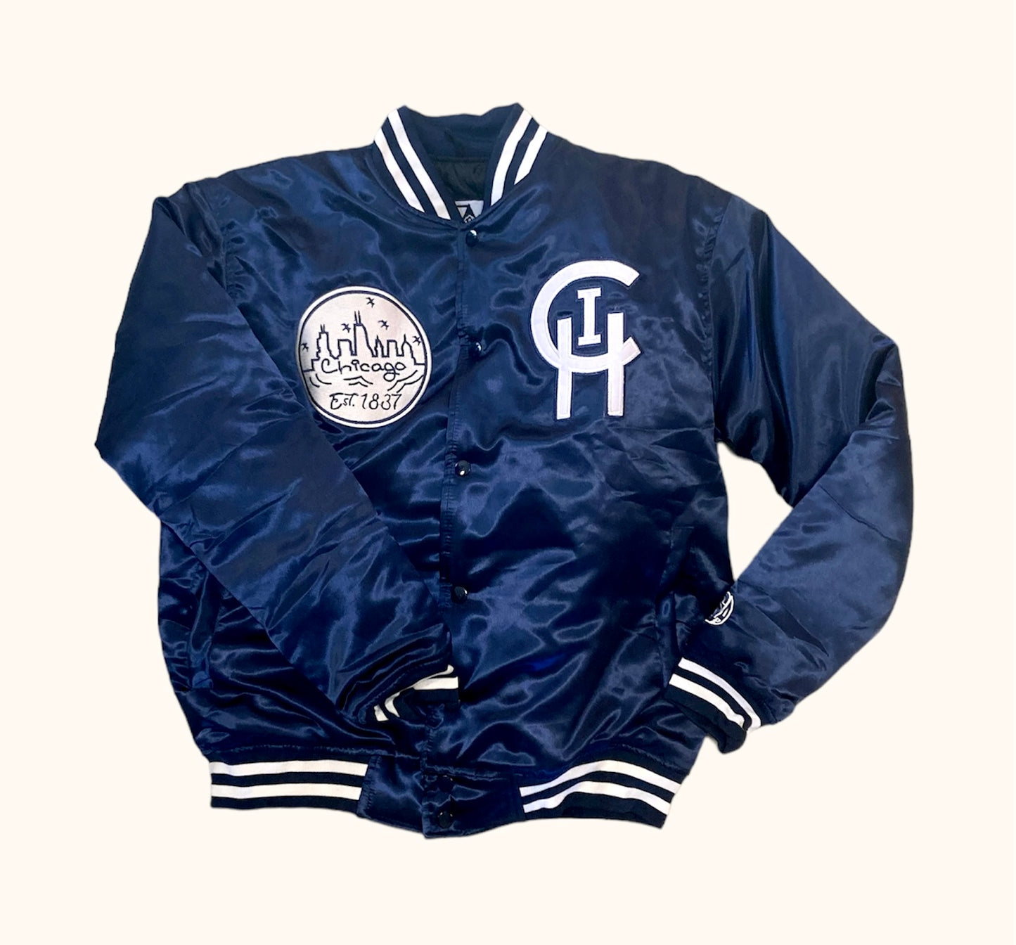 CHICAGO NAVY CHI SIGNATURE STARTER JACKET