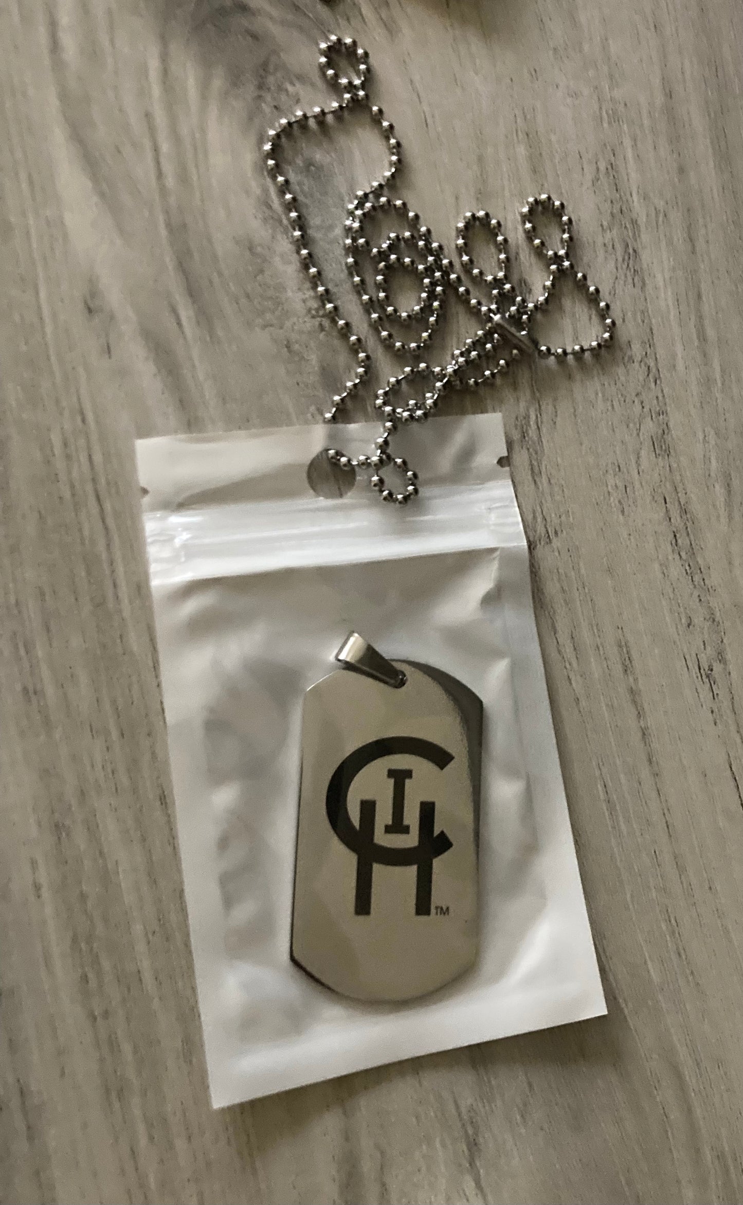 CHI SIGNATURE STAINLESS STEEL DOG TAG
