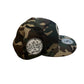 ARMY GREEN CAMOUFLAGE CHI SIGNATURE SNAPBACK RIGHT SIDE WITH CHICAGO SKYLINE ON THE RIGHT SIDE