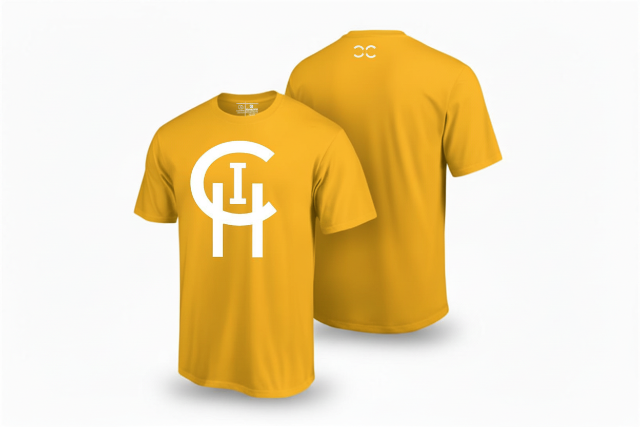 YELLOW CLASSIC LOGO TEE Chi Signature