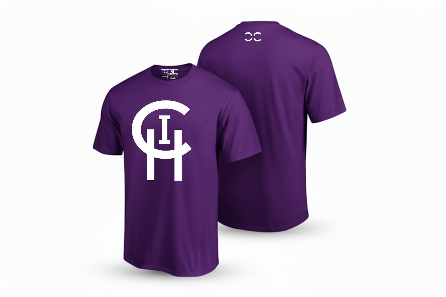 PURPLE CLASSIC LOGO TEE Chi Signature