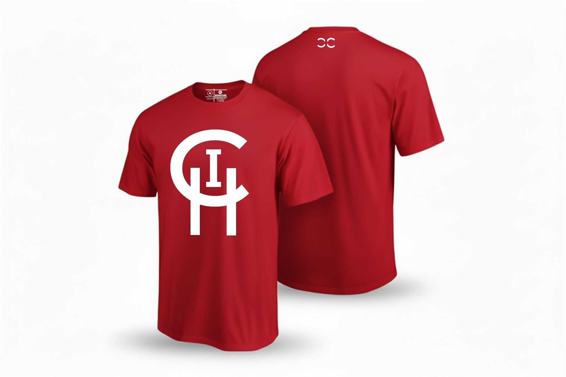 CHICAGO CHI RED LOGO TEE Chi Signature