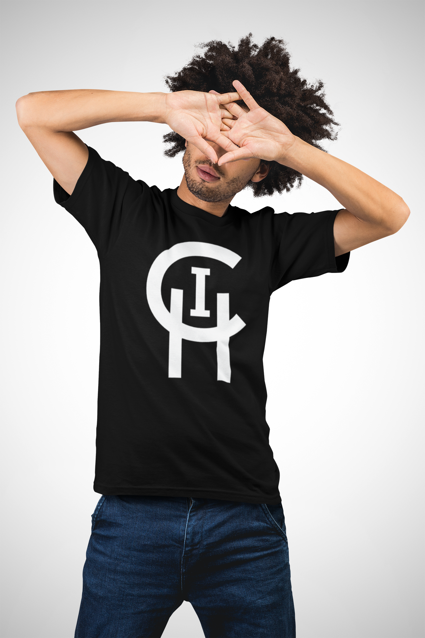 BLACK LOGO TEE