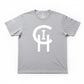 CHI SIGNATURE FLAT IMAGE GRAY TEE WITH CLASSIC LOGO ON WHITE BACKGROUND