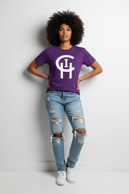 PURPLE CLASSIC LOGO TEE Chi Signature