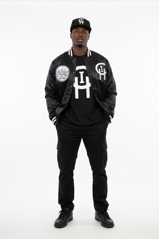 CHICAGO BLACK CHI SIGNATURE STARTER JACKET Chi Signature