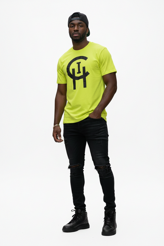 YELLOW CLASSIC LOGO TEE Chi Signature