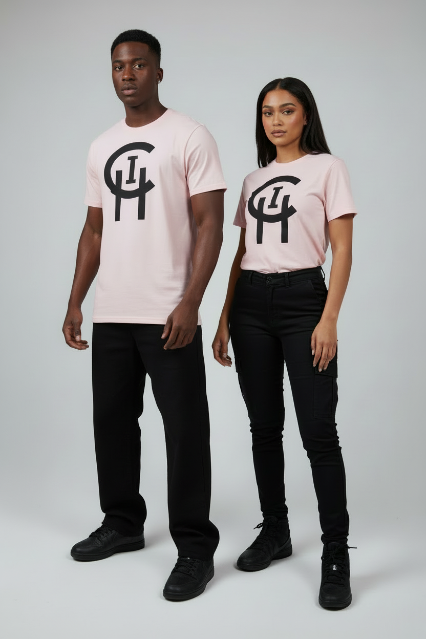Chicago Chi Pink Logo Tee Streetwear T Shirt Chi Signature chicago-chi-pink-logo-tee-streetwear-t-shirt-chi-signature