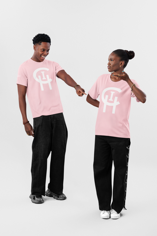 CHICAGO CHI PINK LOGO TEE