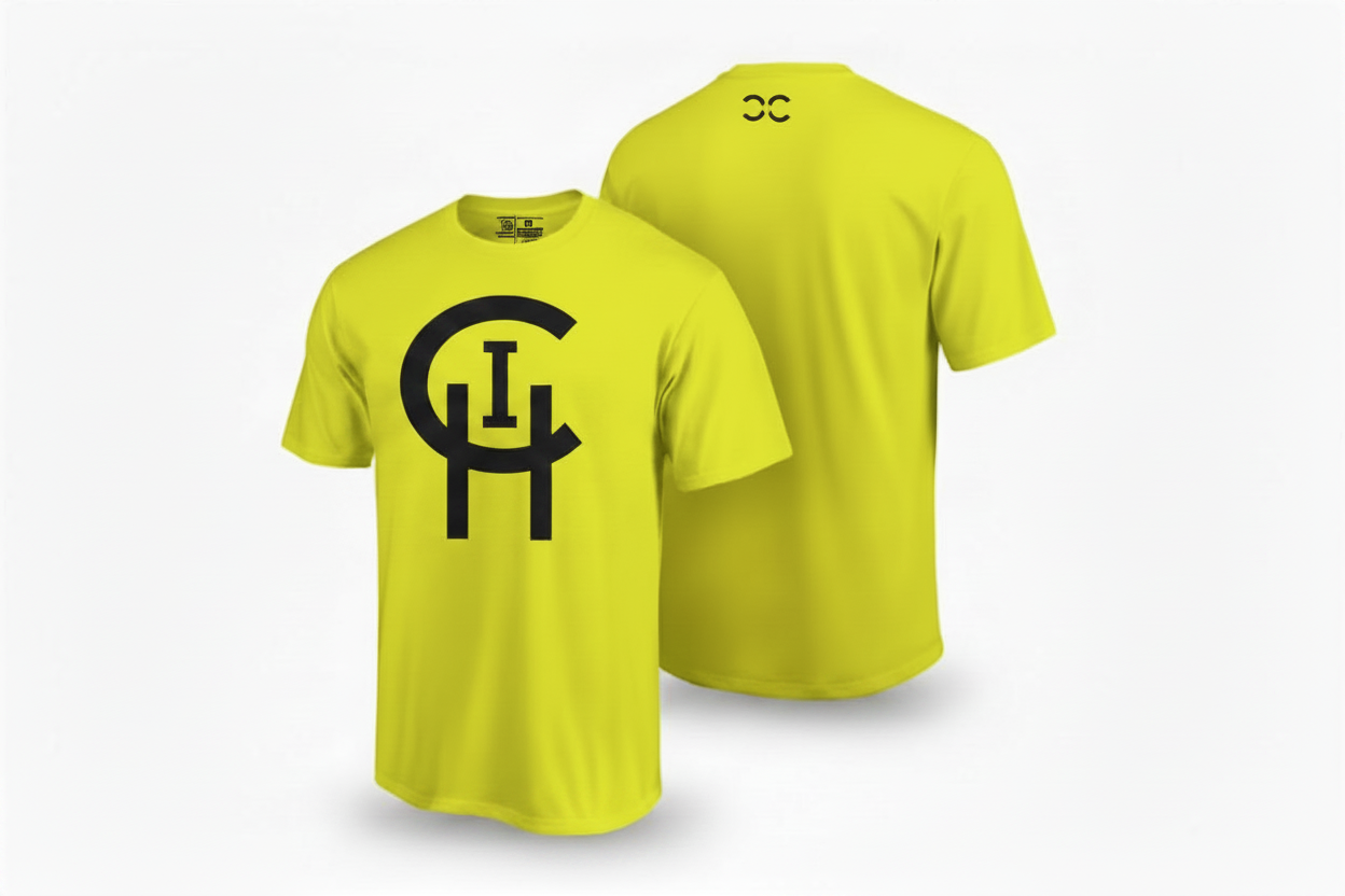 YELLOW CLASSIC LOGO TEE Chi Signature